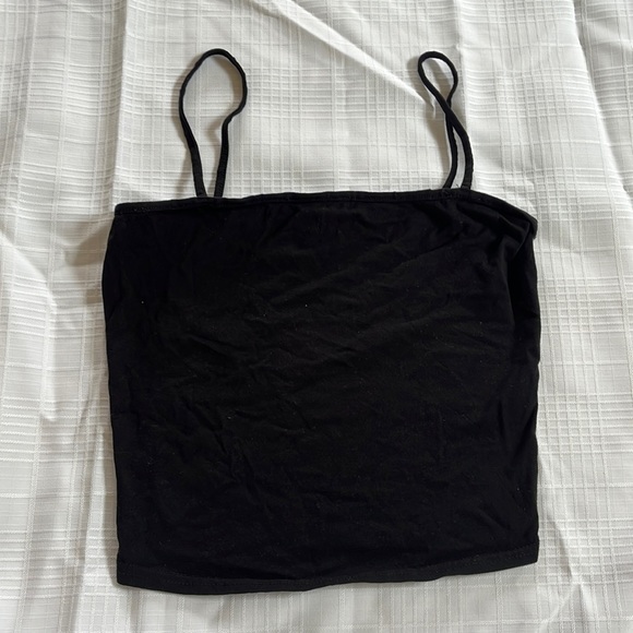H&M black spaghetti strap tank top - Picture 1 of 3